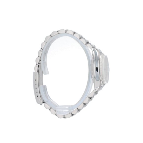Rolex Ladies Date 26mm Steel Silver Index Dial Fluted Bezel Jubilee Band 6917 main image 4